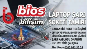 Atatürk Buca laptop şarj soketi tamiri